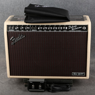 Fender Tone Master Deluxe Reverb - Blonde - Footswitch - Cover - 2nd Hand