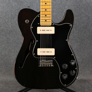 Fender Modern Player Telecaster Thinline Deluxe - Black Transparent - 2nd Hand (132023)