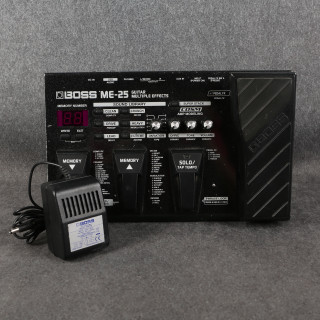 Boss ME-25 Guitar Multiple Effects Unit - Power Supply - 2nd Hand - 2nd Hand Boss ME-25 Guitar Multiple Effects Unit - Power Supply - 2nd Hand - 2nd Hand
