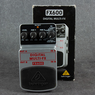 Behringer FX600 Digital Multi FX Pedal - Boxed - 2nd Hand Behringer FX600 Digital Multi FX Pedal - Boxed - 2nd Hand