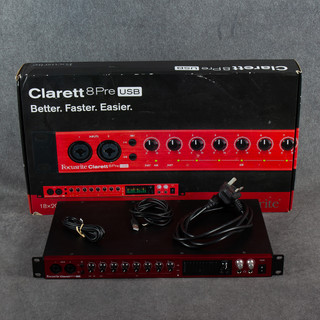 Focusrite Clarett 8Pre USB Audio Interface - Box & PSU - 2nd Hand Focusrite Clarett 8Pre USB Audio Interface - Box & PSU - 2nd Hand