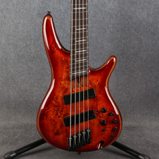 Ibanez SRMS805-BTT 5-String Bass Guitar - Brown Topaz Burst - 2nd Hand