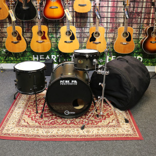 Pork Pie Little Squealer Drum Kit - Black - Bag **COLLECTION ONLY** - 2nd Hand