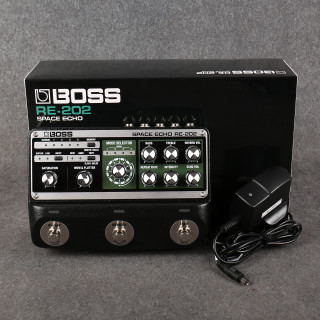 Boss RE-202 Space Echo Delay Pedal - Box & PSU - 2nd Hand Boss RE-202 Space Echo Delay Pedal - Box & PSU - 2nd Hand