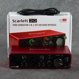 Focusrite 2i2 3rd Gen Interface - Boxed - 2nd Hand Focusrite 2i2 3rd Gen Interface - Boxed - 2nd Hand
