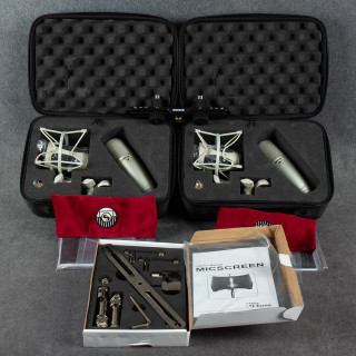 Shure KSM44A Microphone Stereo Pair - Bundle - Soft Case - 2nd Hand