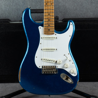Xotic California Classic XSC1 5A Maple Neck - Blue Sparkle - Case - 2nd Hand