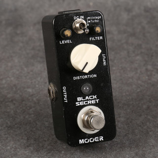 Mooer Black Secret Distortion Pedal - 2nd Hand Mooer Black Secret Distortion Pedal - 2nd Hand
