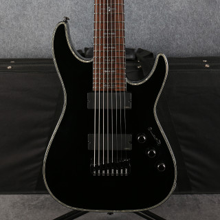 Schecter Hellraiser C-8 - Gloss Black - Case - 2nd Hand Schecter Hellraiser C-8 - Gloss Black - Case - 2nd Hand