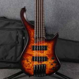 Ibanez Bass Workshop EHB1505-DEF - Dragon Eye Burst Flat - Gig Bag - 2nd Hand