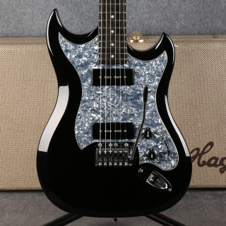 Hagstrom F200P - Timeless Black - Hard Case - 2nd Hand