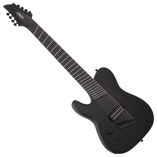 Schecter PT-8 MS Black Ops LH - Satin Black Open Pore