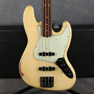 Fender 60th Anniversary Road Worn Jazz Bass - Olympic White - Case - 2nd Hand (135997)