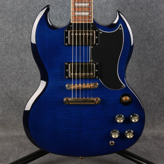 Epiphone Limited Edition G-400 Deluxe Pro - Trans Blue - 2nd Hand