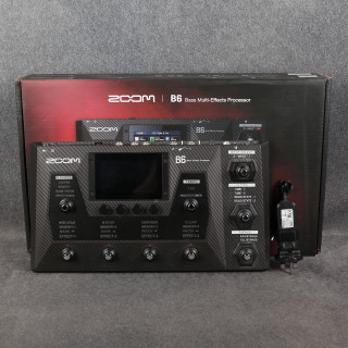 Zoom B6 Bass Multi FX Processor - Box & PSU - 2nd Hand