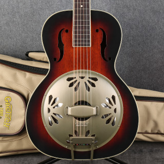 Gretsch G9241 Alligator Biscuit Round Neck Resonator - Gig Bag - 2nd Hand