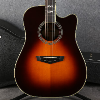 D Angelico Excel Bowery Electro Acoustic - Vintage Sunburst - Case - 2nd Hand