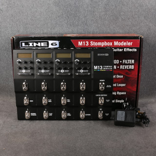 Line 6 M13 Stompbox Modeller Multi Effects Unit - Box & PSU - 2nd Hand