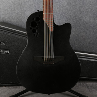 Ovation Pro Series Elite 2058-TX-5-G - Black Textured - Hard Case - 2nd Hand