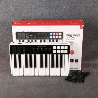 IK Multimedia iRig Keys I/O 25 Controller Keyboard - Boxed - 2nd Hand IK Multimedia iRig Keys I/O 25 Controller Keyboard - Boxed - 2nd Hand