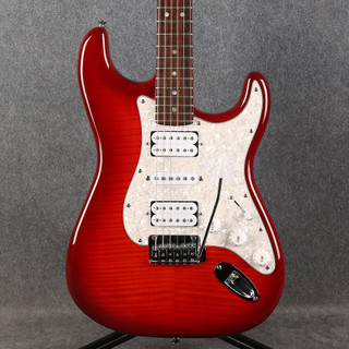 Squier Classic Vibe FMT DLX HSH Strat - Crimson Red Transparent - 2nd Hand