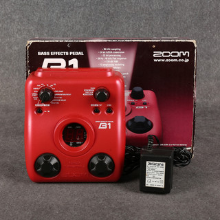 Zoom B1 Bass Multi Effects Processor - Box & PSU - 2nd Hand