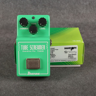 Keeley Mod by Mammoth Ibanez TS808 Mod+ Tube Screamer - Boxed - 2nd Hand
