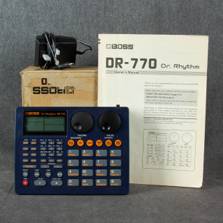 Boss DR-770 Dr Rhythm Drum Machine - Box & PSU - 2nd Hand Boss DR-770 Dr Rhythm Drum Machine - Box & PSU - 2nd Hand