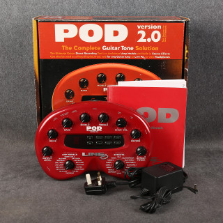 Line 6 POD 2.0 Multi-Effect Amp Modeler - Box & PSU - 2nd Hand