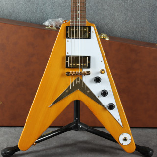 Epiphone 1958 Korina Flying V - Aged Natural - Hard Case - 2nd Hand