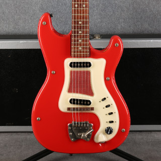 Hagstrom Futurama II DeLuxe - Red - Case - 2nd Hand