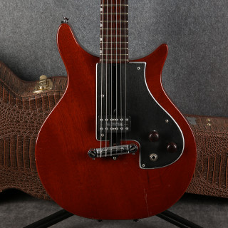 Dan Armstrong London - Sliding Pickup - Cherry Red - Hard Case - 2nd Hand