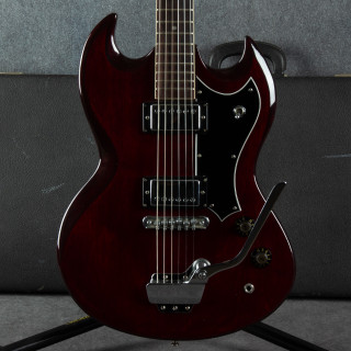 Zenta SG Style Guitar - Red - Hard Case - 2nd Hand