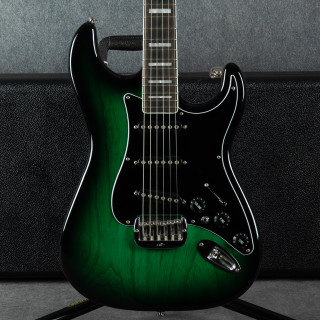G&L S500 Custom USA - Greenburst - Hard Case - 2nd Hand