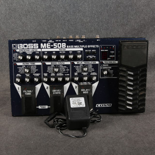 Boss ME-50B Bass Guitar Multi Effects Processor - PSU - 2nd Hand