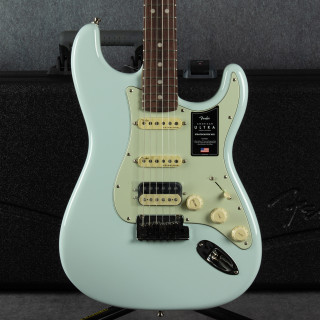 Fender Ltd Ed American Ultra HSS Stratocaster RW - Sonic Blue - Case - 2nd Hand