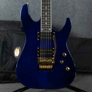 Harley Benton Progressive S-620 Rock - Transparent Blue - Gig Bag - 2nd Hand