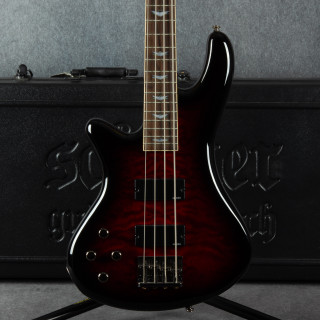 Schecter Stiletto Extreme 4 Bass Black Cherry - Left Handed - Case - 2nd Hand