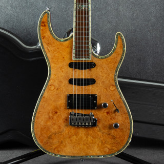 Mirage Guitar Works Ervin II - Natural Burl Maple - Hard Case - 2nd Hand (139056)