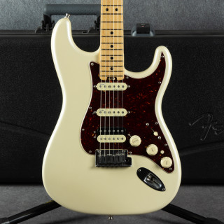 Fender American Elite HSS Stratocaster - 2018 - Pearl White - Hard Case - 2nd Hand