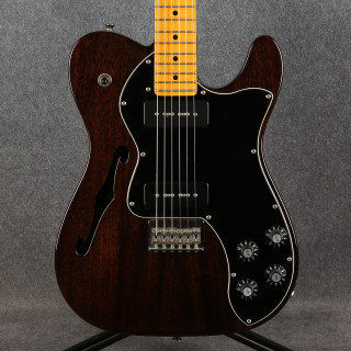 Fender Modern Player Telecaster Thinline Deluxe - Black Transparent - 2nd Hand (142970)