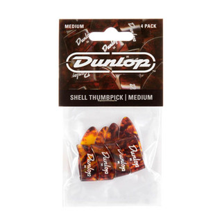 Jim Dunlop 9022P Thumpick, Medium, Shell Plastic, 4 Pack