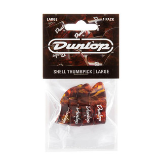 Jim Dunlop 9023P Thumbpick, Large, Shell Plastic, 4 Pack