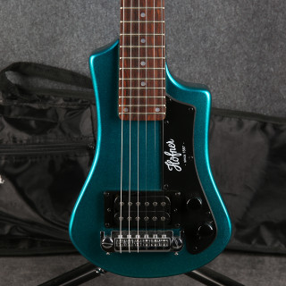 Hofner Contemporary Series Shorty - Turquoise Blue - Gig Bag - 2nd Hand