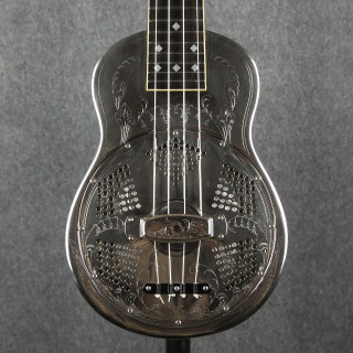 National Resophonic Style O Deluxe Concert Ukulele - Case - 2nd Hand