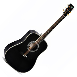 Sigma Special Edition SDR-42 NASHVILLE Electric Acoustic Guitar - Black Finish