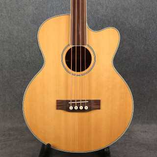Harley Benton B30-FL NT Fretless Electro Acoustic Bass - Natural - 2nd Hand