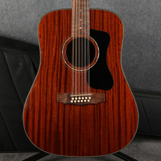 Guild D-125-12 Dreadnought 12 String Acoustic - Natural - Gig Bag - 2nd Hand