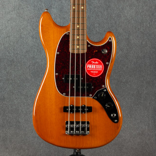 Fender Player Mustang PJ Bass - Aged Natural - Boxed - 2nd Hand