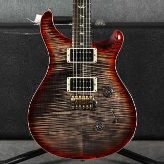 PRS Custom 24 10 Top Charcoal Cherry Burst - Hard Case - 2nd Hand